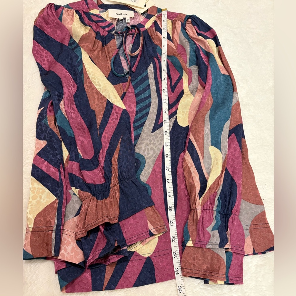 BA&SH Wim Top Long Preppy Blouse Size 2 NWT - Picture 10 of 13